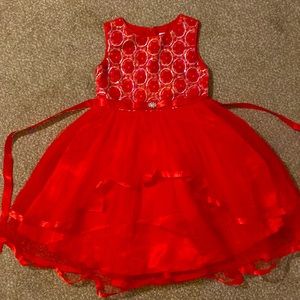 Girls Red fashion dress